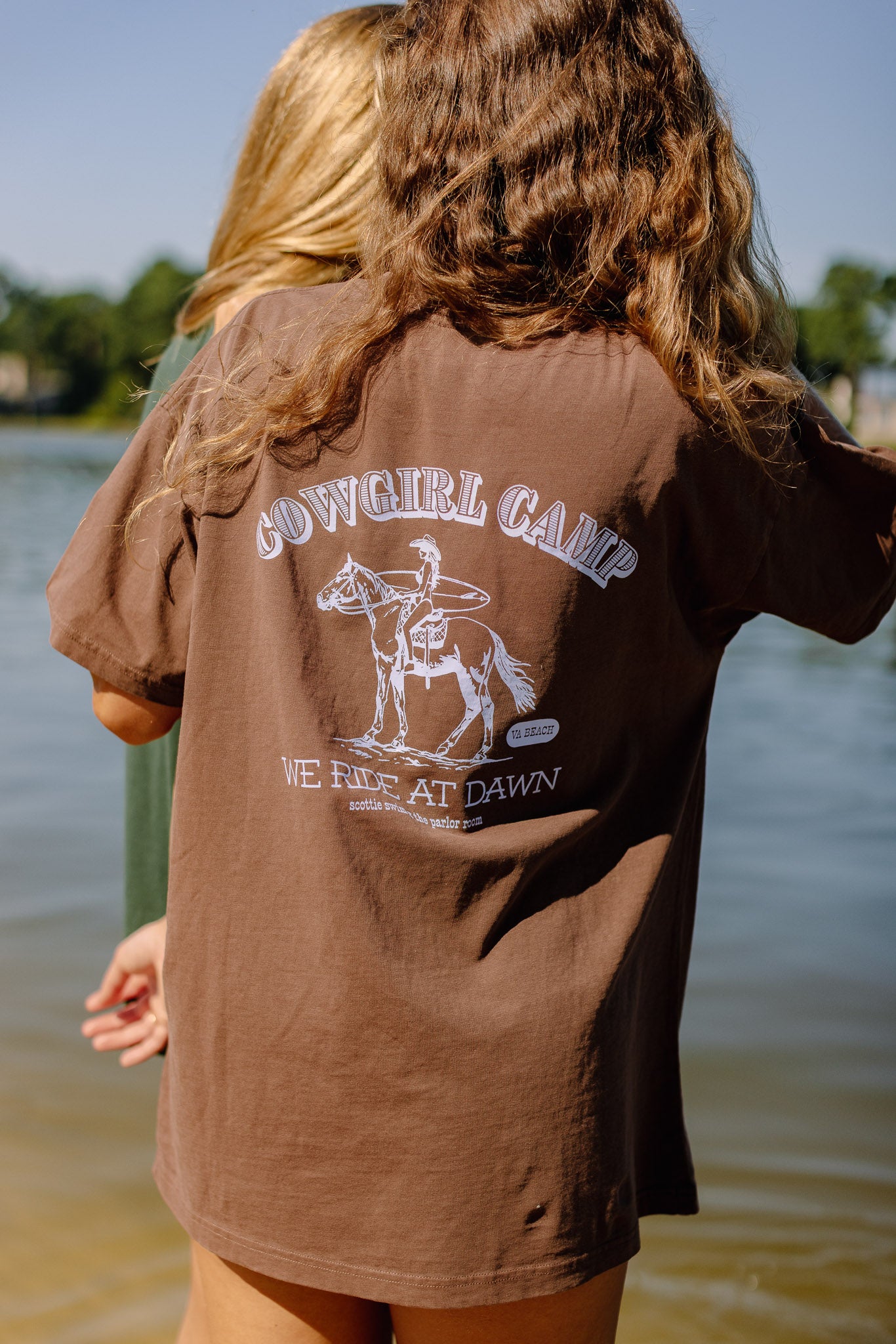 Cowgirl Camp Graphic Oversized Tee