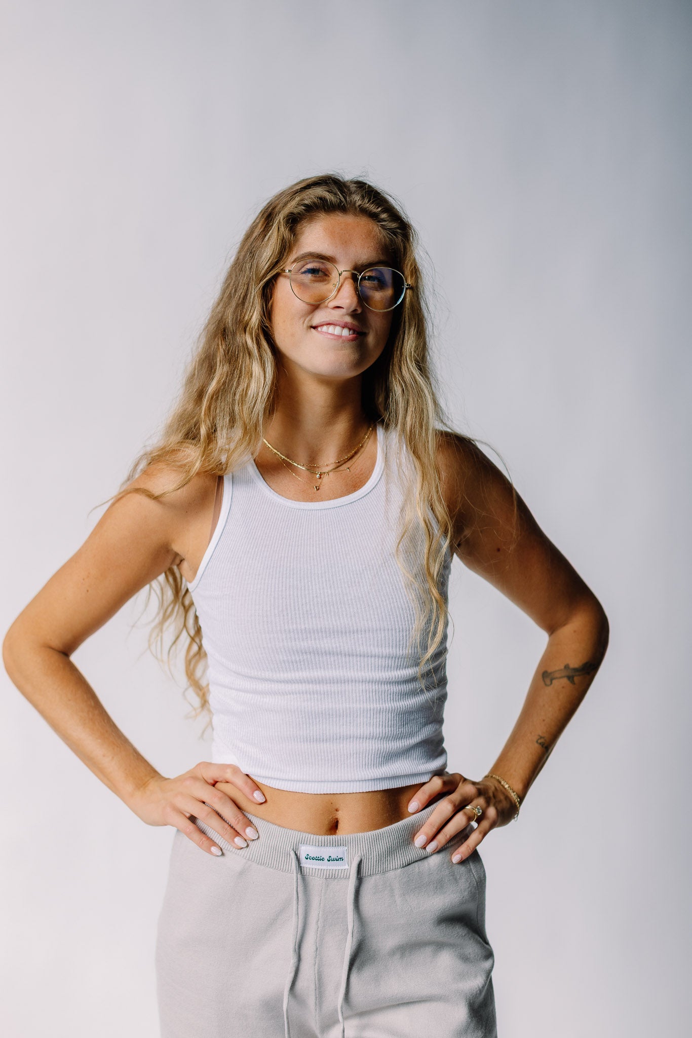 Fine Yarn Knit Sweater Wide Pant