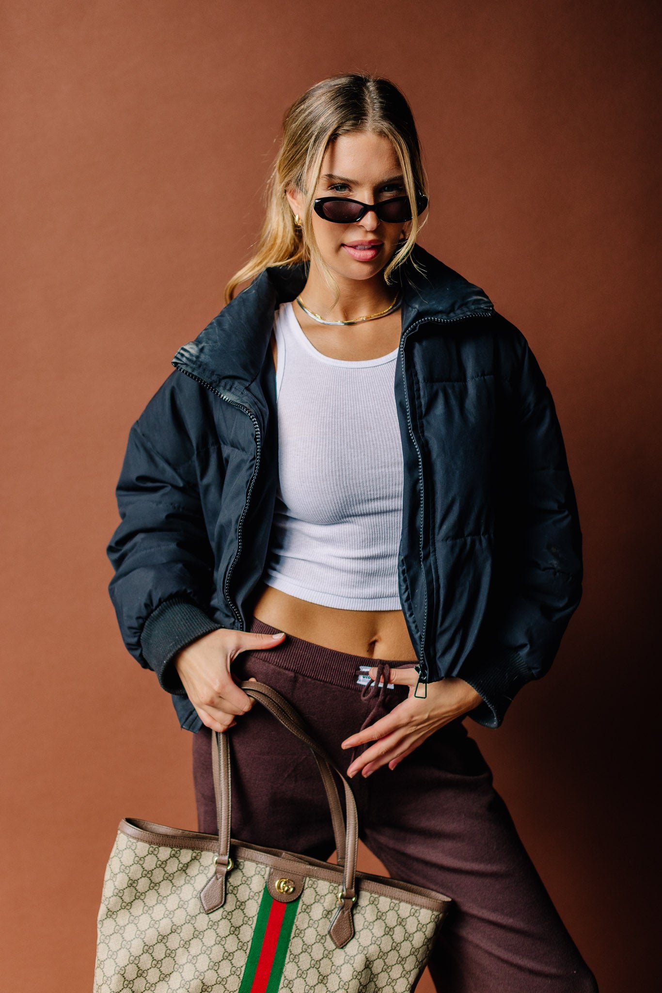 Fine Yarn Knit Sweater Wide Pant