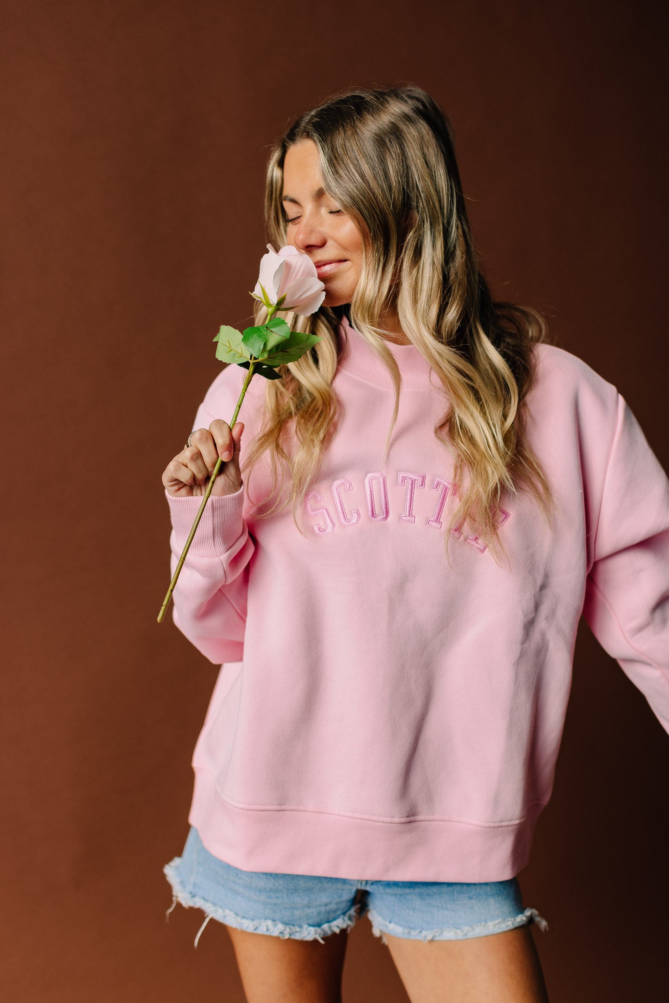 Cozy Fleece Half-High Neck Sweatshirt