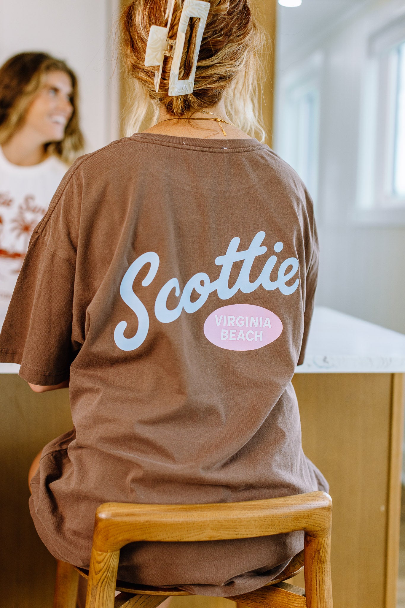 Virginia Beach Scottie Oversized Tee