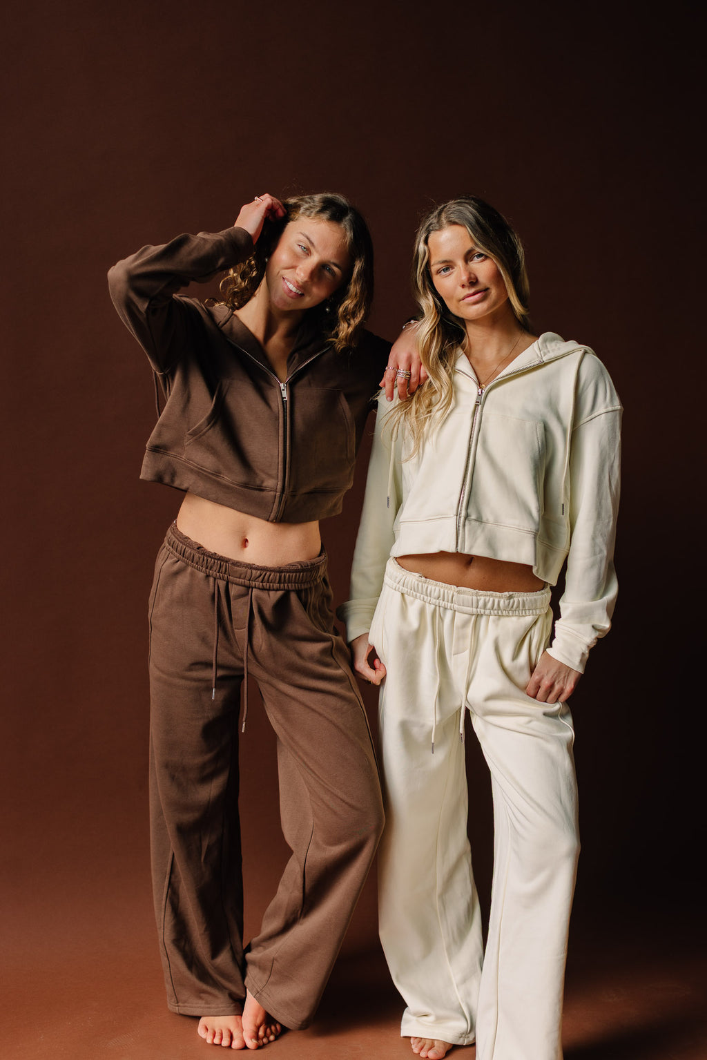 Drawstring Wide Leg Sweatpants