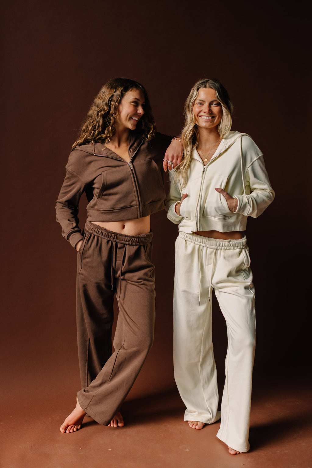 Drawstring Wide Leg Sweatpants
