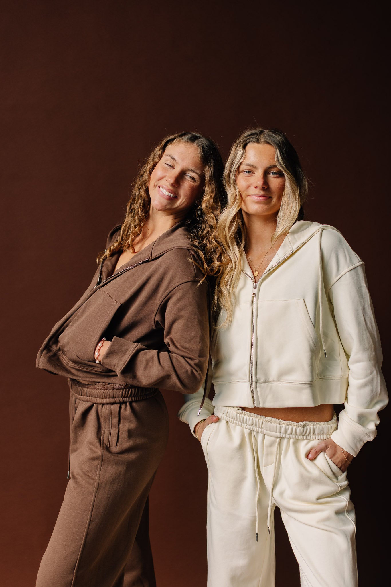 Cropped Zip Up Hoodie