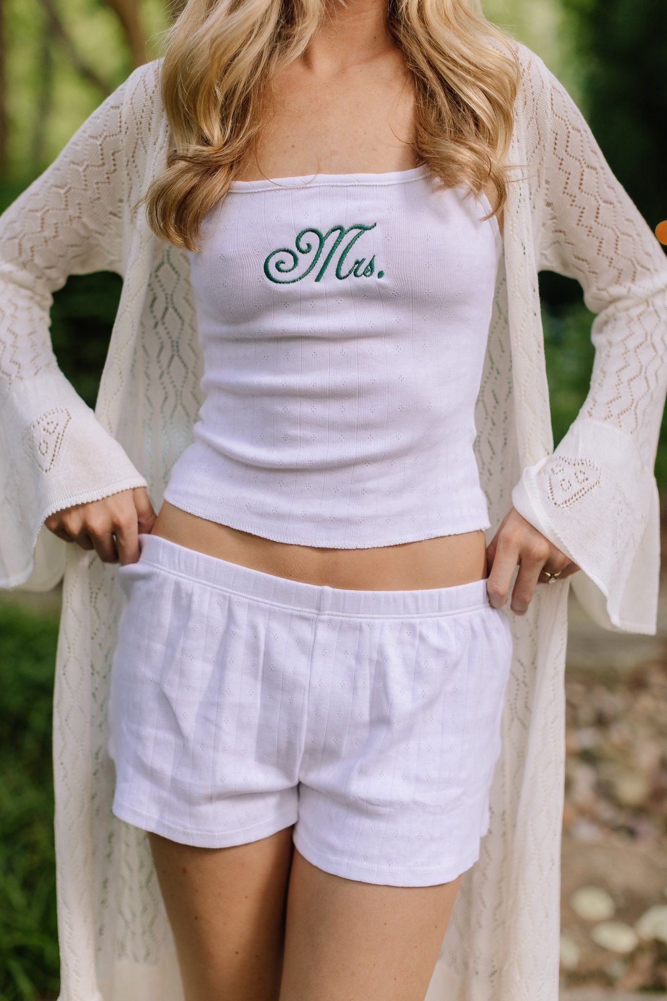 MRS. Pointelle Short Set