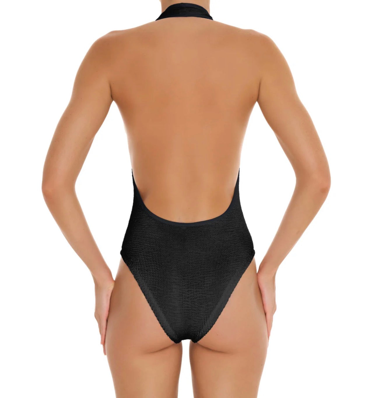 ♻️ Eco Crinkle Halter One Piece