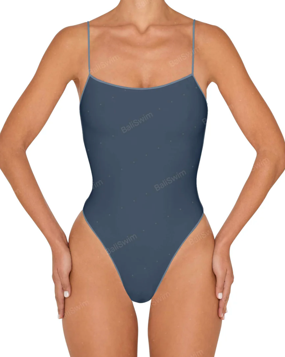 Corded Square Neck One Piece