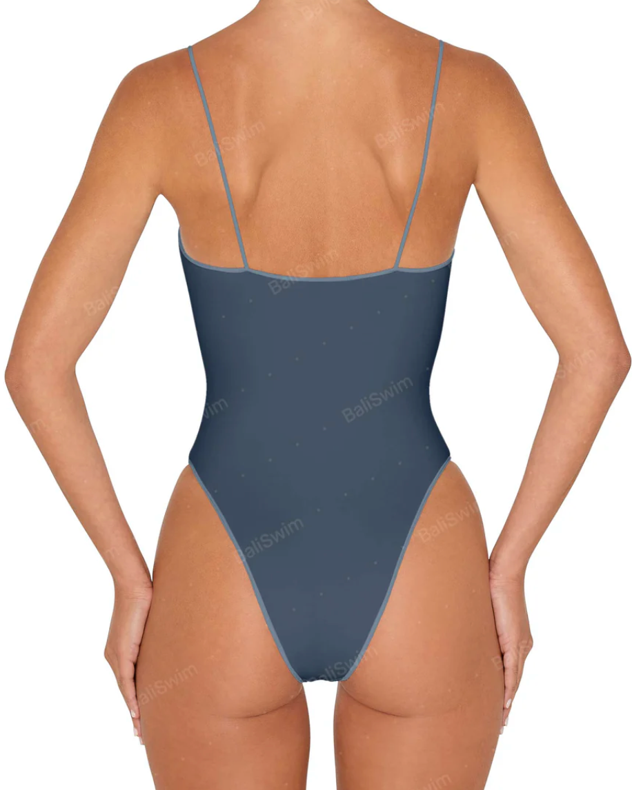 Corded Square Neck One Piece