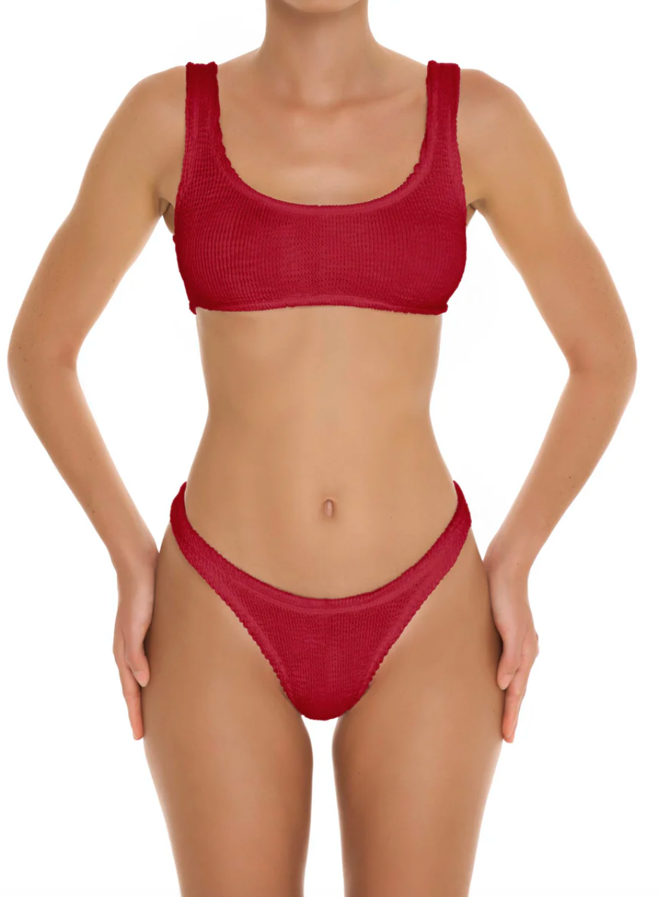 ♻️ Eco Crinkle Bralette Bikini Top